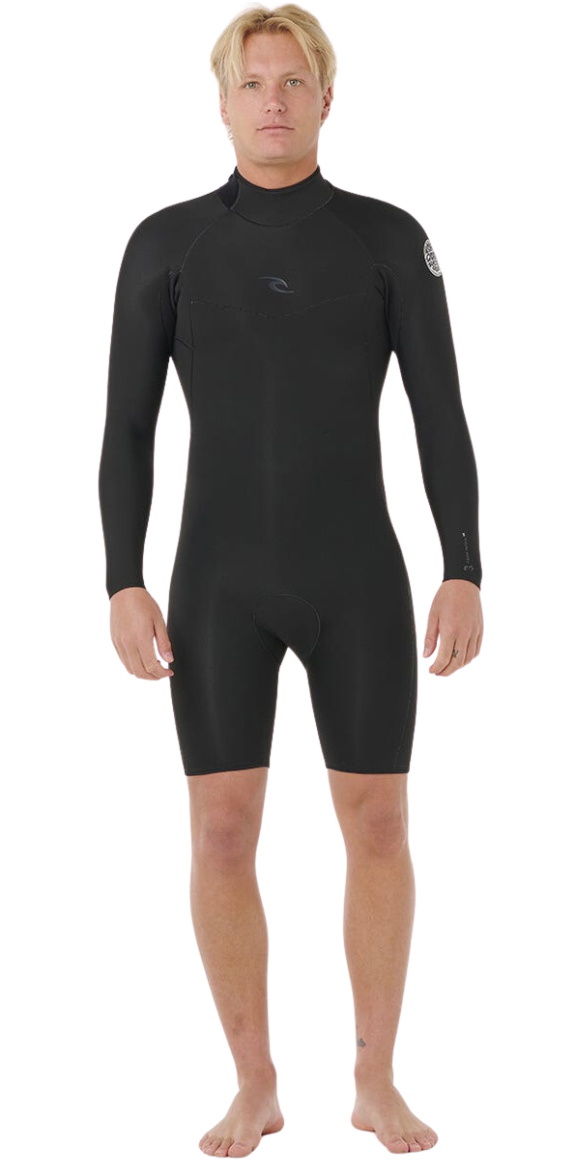 2023 Rip Curl Mens Dawn Patrol 2mm Long Sleeve Back Zip Shorty